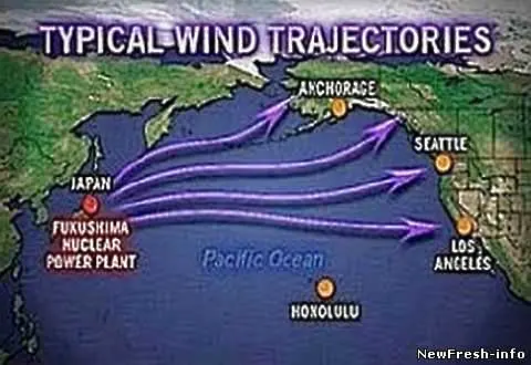 Радиацията от Япония достигна Калифорния