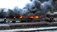 Влак отново се запали в движение