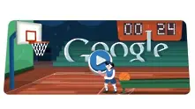 Баскетболна игра с Google doodle