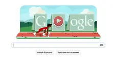 Google с олимпийско лого игра