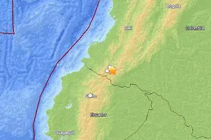 6.9 по Рихтер удари Колумбия