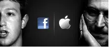 Спад на акциите на Apple, скок на тези на Facebook