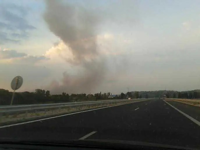 Пожар обгази Благоевград