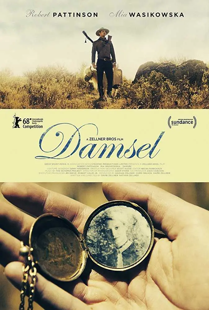 Робърт Патинсън и Миа Васиковска са партньори в комедийния уестърн Damsel