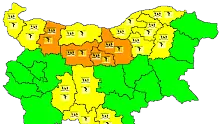 Времето: Оранжев код за порои в 4 области, жълт - в други 12